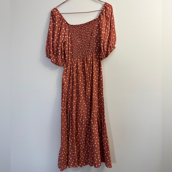 Orange Polka Dot Dress - Picture 2 of 7